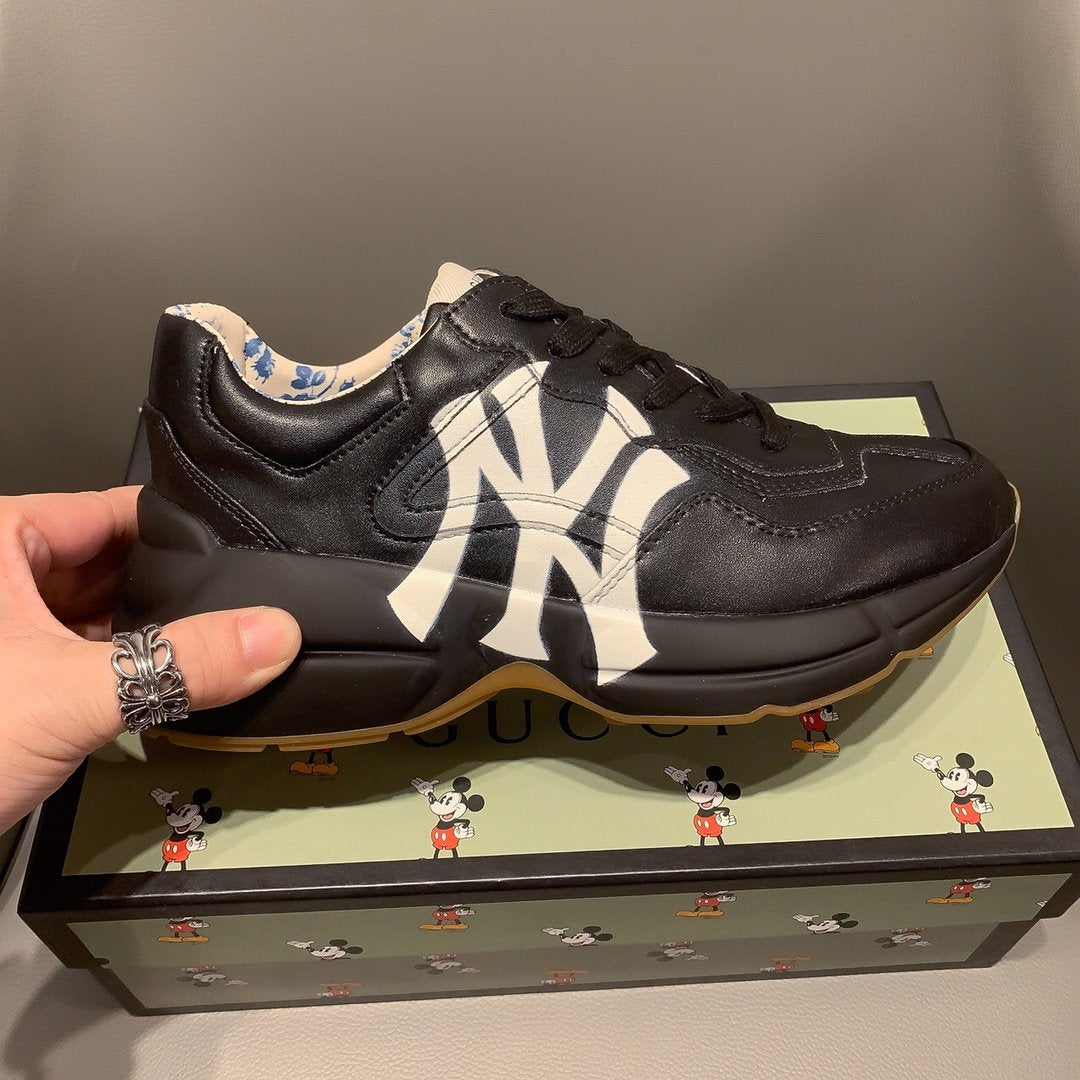 MO-GCI  RHYTON VINTAGE TRAINER NY BLACK SNEAKER 139