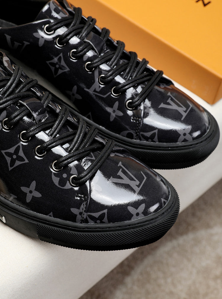 MO - LUV Low Monogram Black Breathable Sneaker