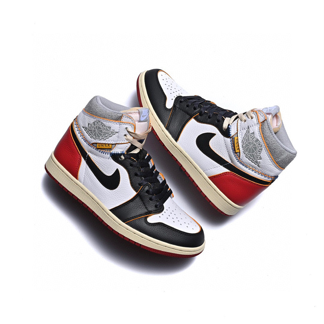 MO - Union x AJ1 High white and red stitching