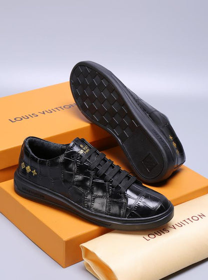 MO - LUV Alligator Black Sneaker