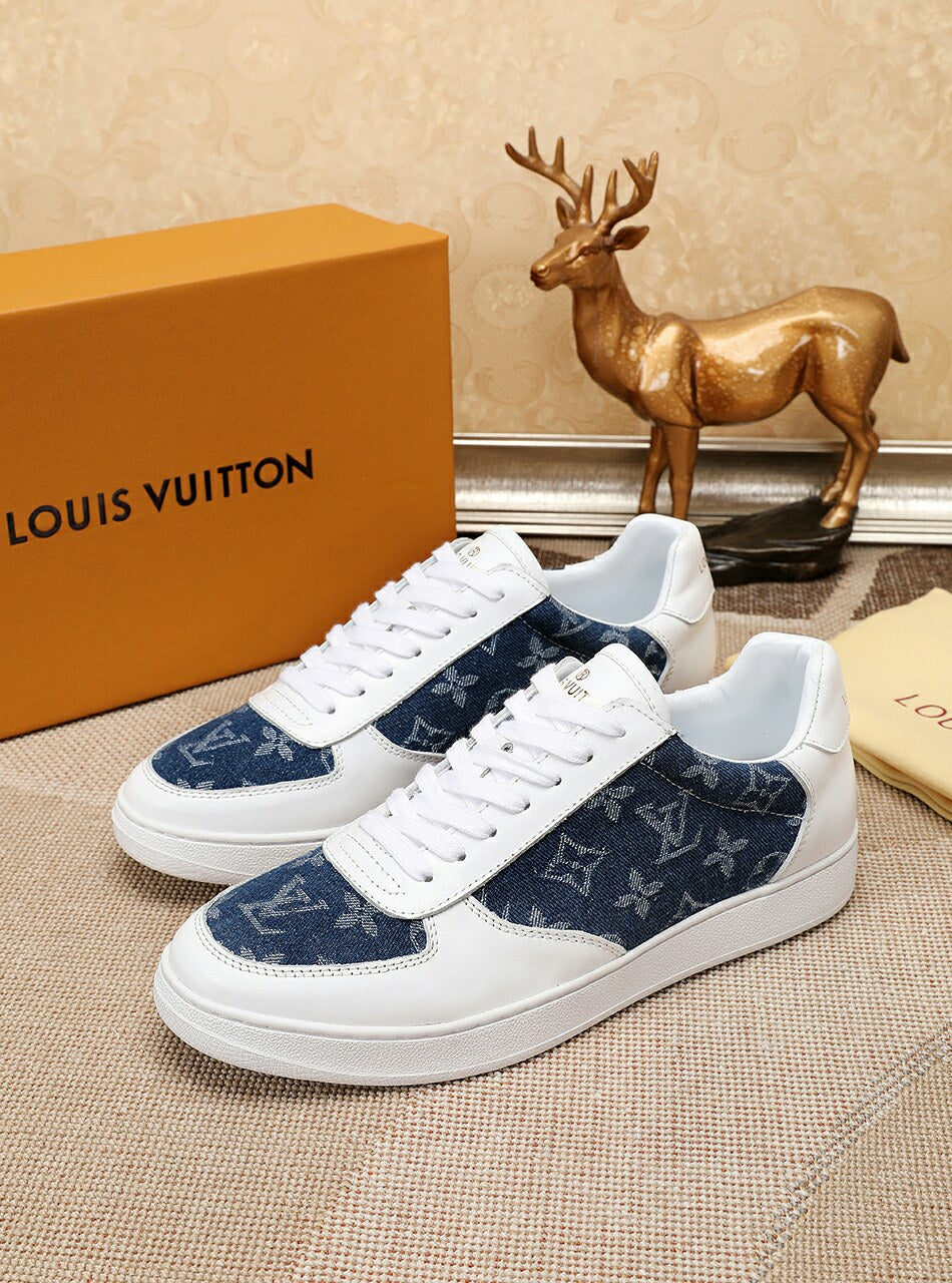 MO - LUV Monogram Denim Blue Sneaker