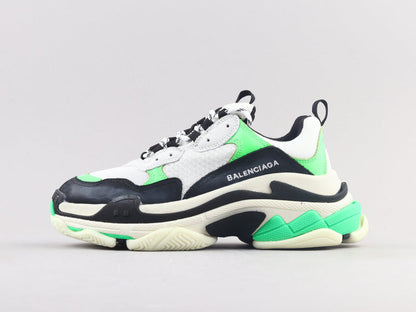 MO - Bla Triple S Black Green Sneaker