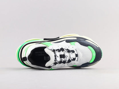 MO - Bla Triple S Black Green Sneaker