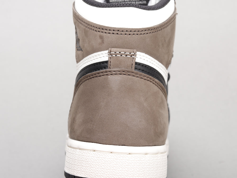 MO - AJ1 Small barb black mocha women's shoes