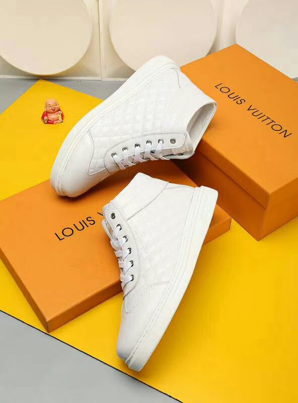 MO - LUV HIgh Top Metal White Sneaker