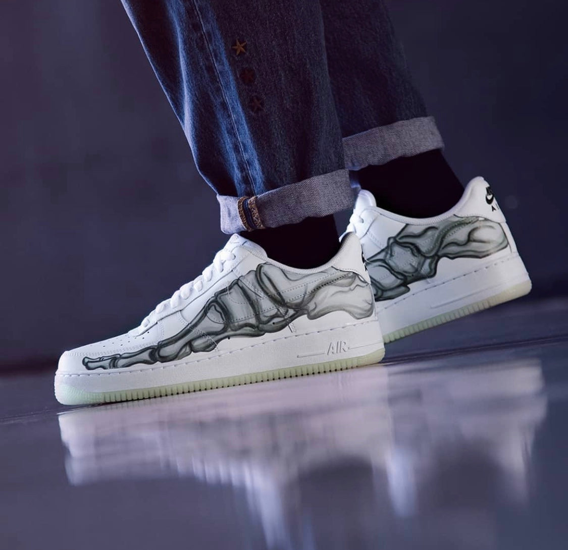 MO - AF1 Skeleton Halloween White