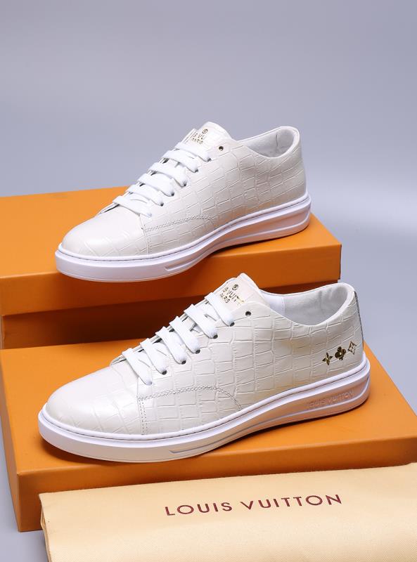 MO - LUV Alligator White Sneaker