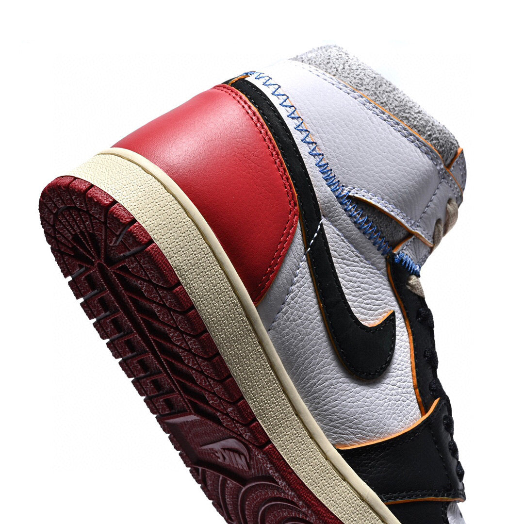 MO - Union x AJ1 High white and red stitching