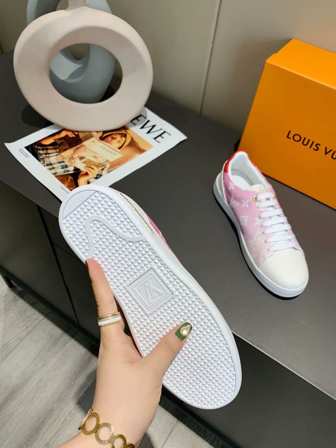 MO - LUV Time Out Orange White Sneaker