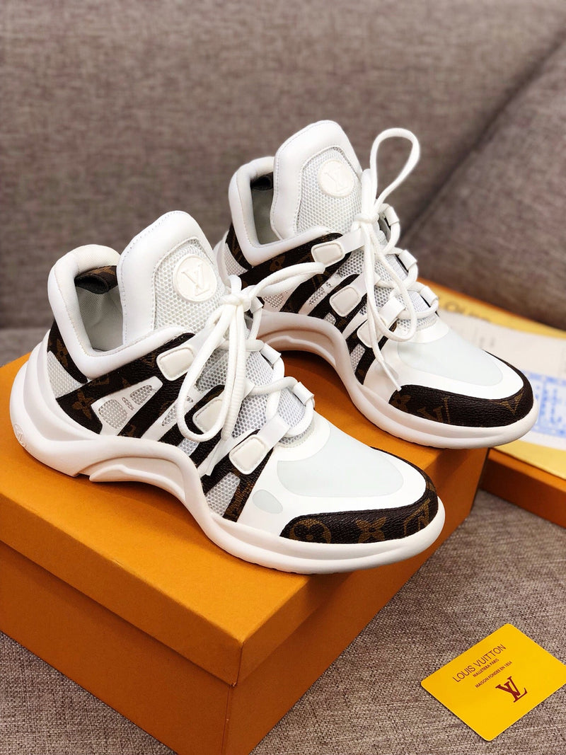 MO - LUV Archlight White Brown Sneaker