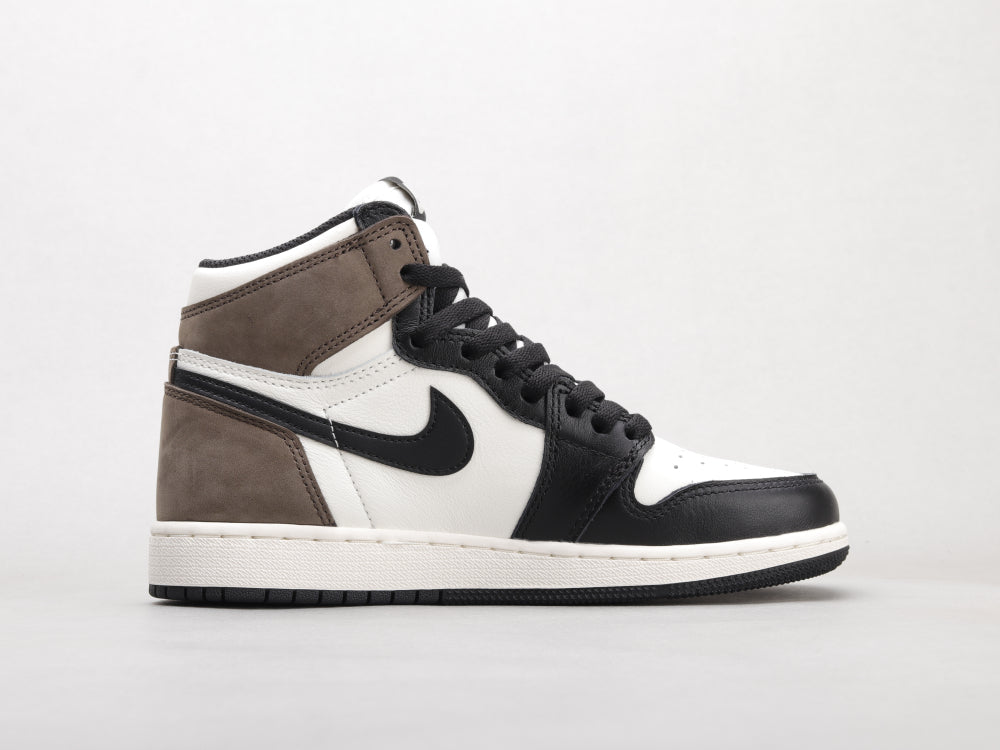 MO - AJ1 Small barb black mocha women's shoes