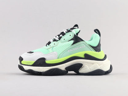 MO - Bla Triple S Yellow Green Sneaker