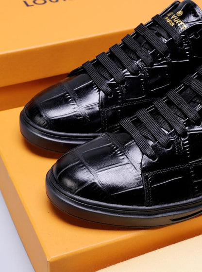 MO - LUV Alligator Black Sneaker