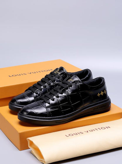 MO - LUV Alligator Black Sneaker