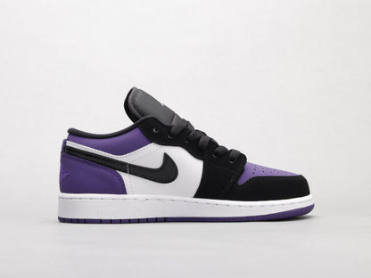 MO - AJ1 Black and purple toes