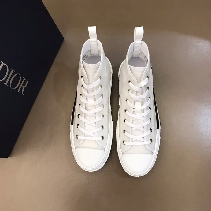 MO - DIR B23 White Canvas HIGH-TOP SNEAKER