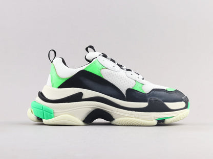 MO - Bla Triple S Black Green Sneaker