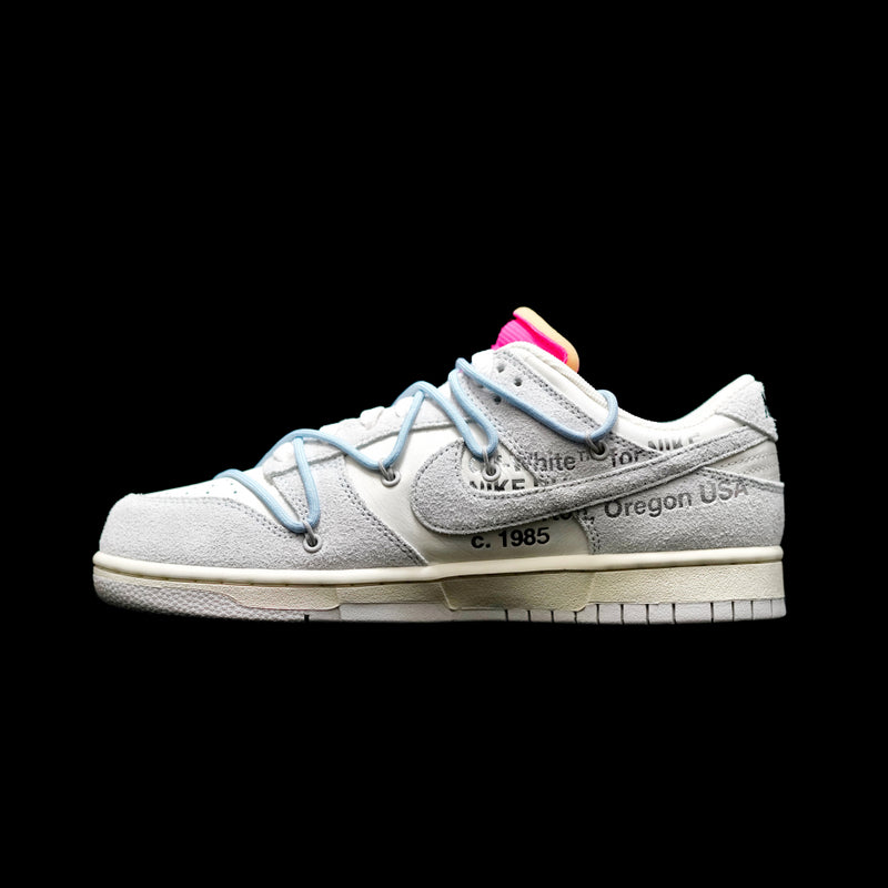 MO - OW x Dunk (NO.38) light blue shoelace pink buckle