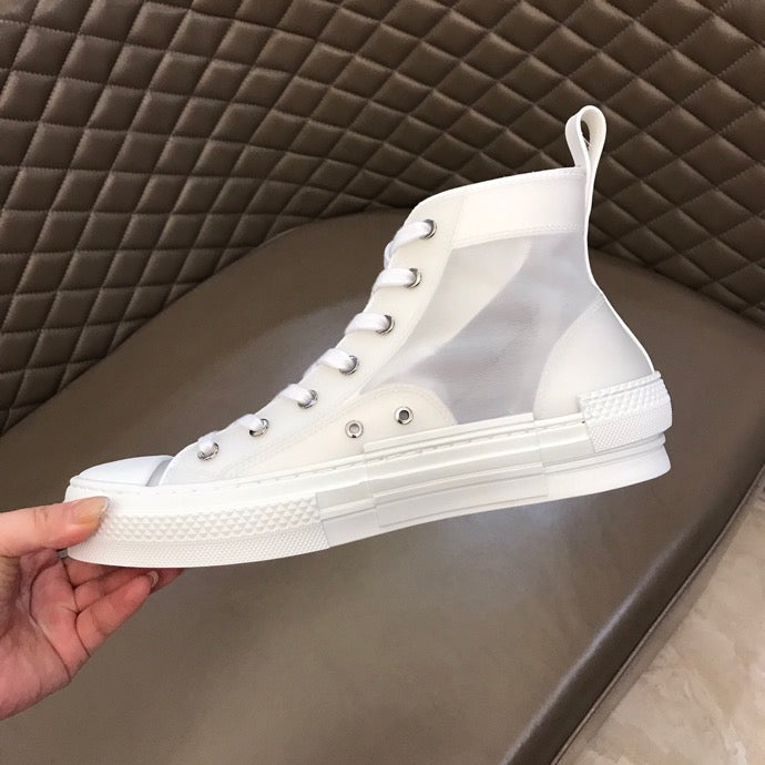 MO - DIR B23 White Canvas HIGH-TOP SNEAKER