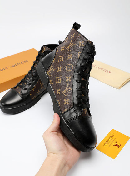 MO - LUV High Monogram Brown Boot Sneaker