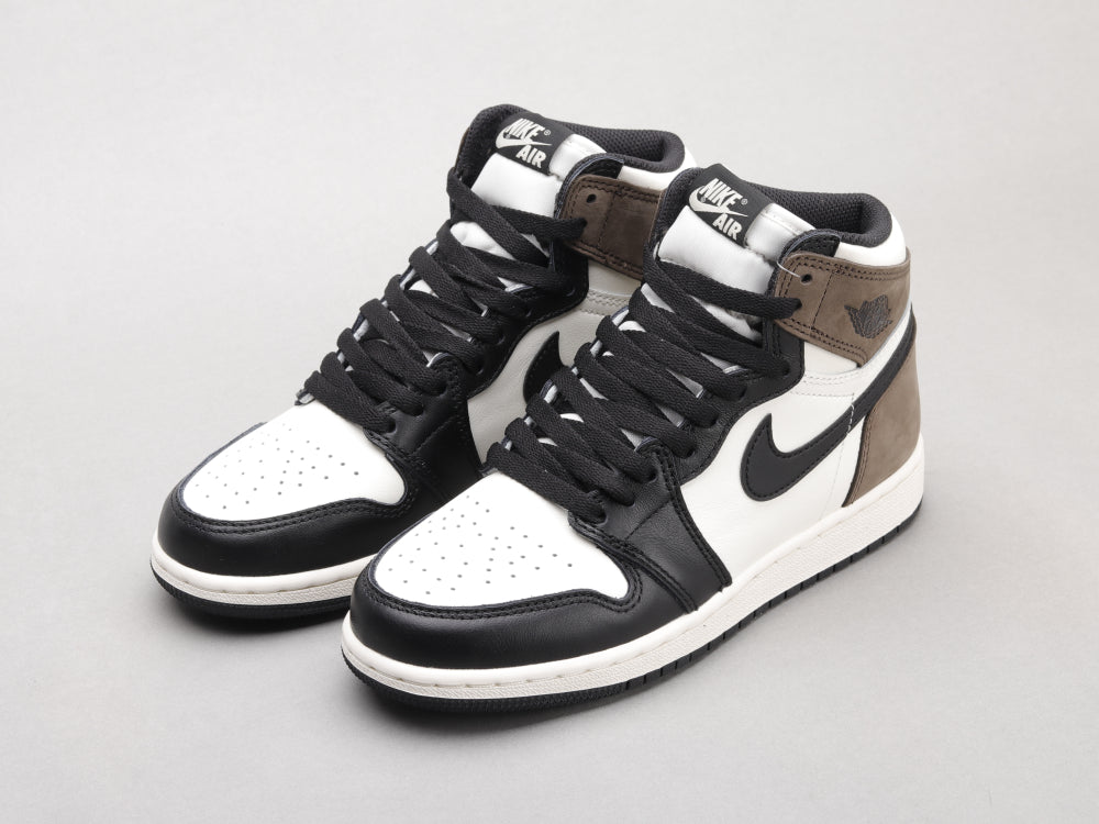 MO - AJ1 Small barb black mocha women's shoes