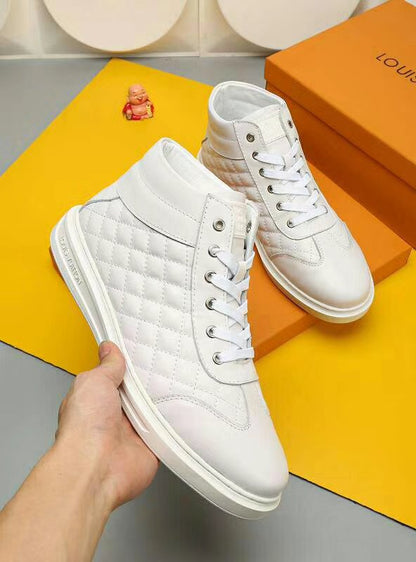 MO - LUV HIgh Top Metal White Sneaker