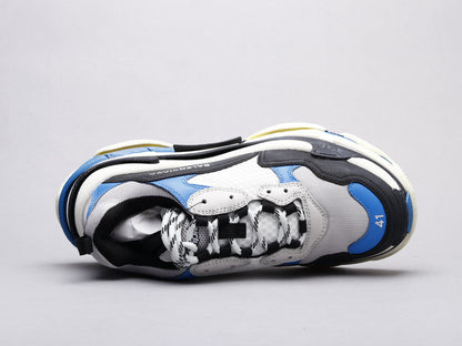 MO - Bla Triple S Black And White Blue Sneaker