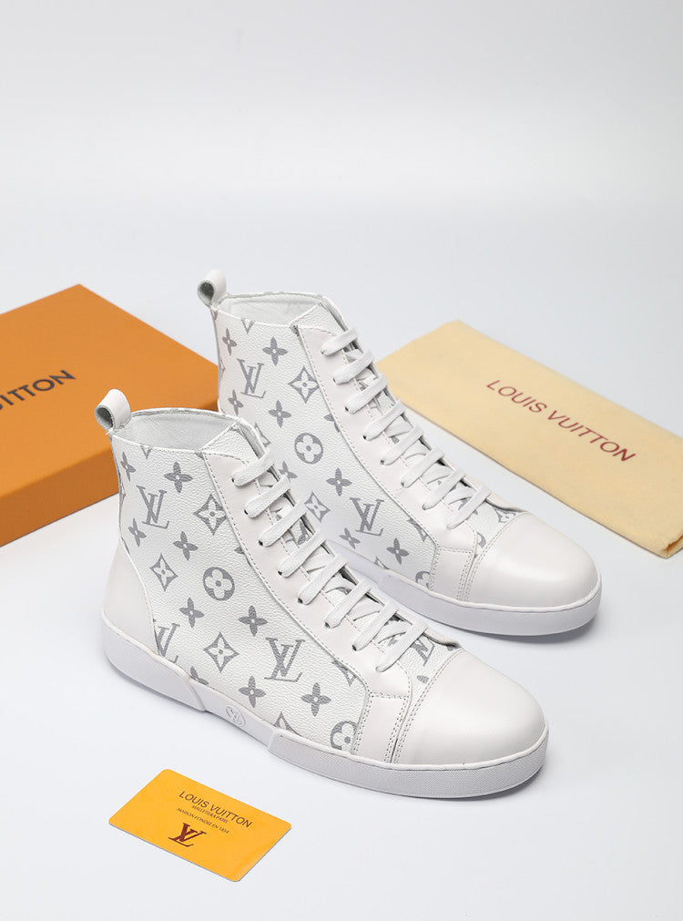 MO - LUV High Monogram White Boot Sneaker