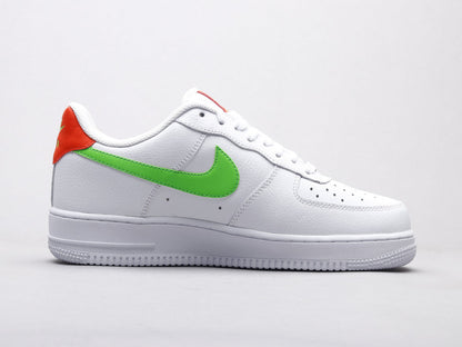 MO - AF1 White powder green low top