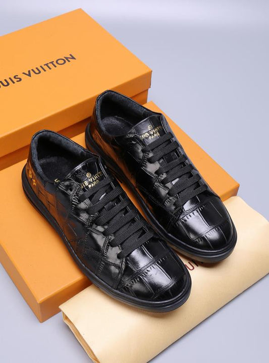 MO - LUV Alligator Black Sneaker