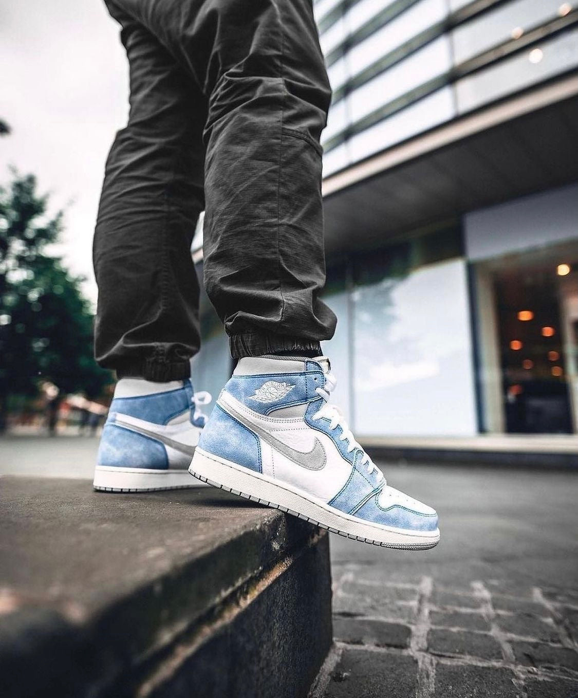 MO - AJ1 High Mint Candy Wash Blue