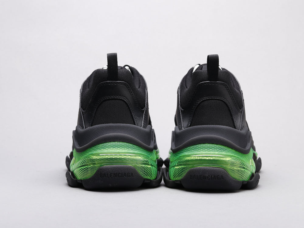 MO - Bla Triple S Black Green Sneaker