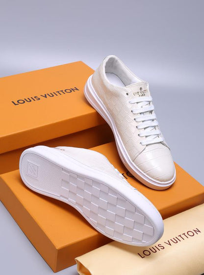 MO - LUV Alligator White Sneaker