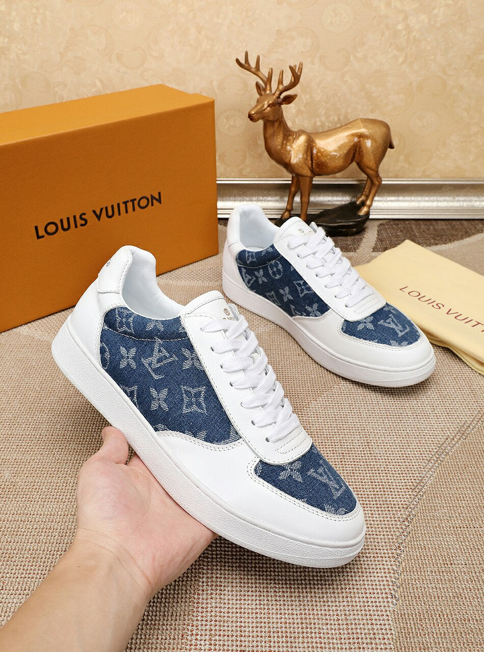 MO - LUV Monogram Denim Blue Sneaker