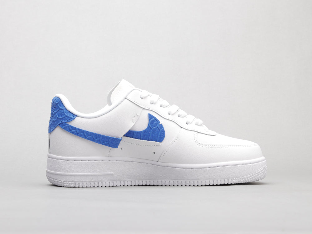 MO - AF1 White red blue snake pattern