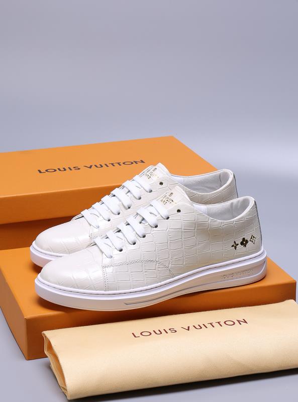 MO - LUV Alligator White Sneaker