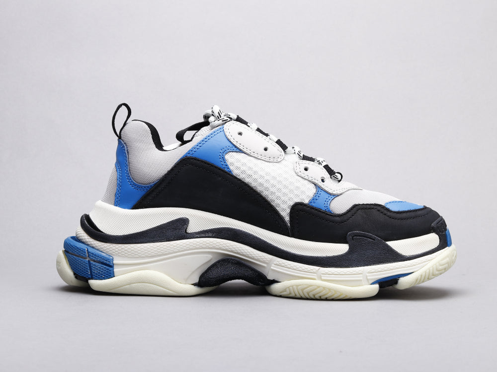 MO - Bla Triple S Black And White Blue Sneaker