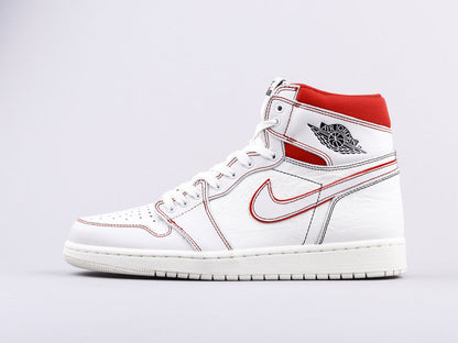 MO - AJ1 white and red manuscript