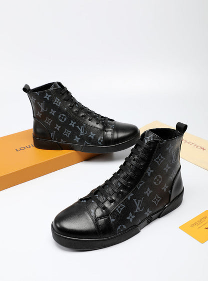 MO - LUV High Monogram Black Boot Sneaker