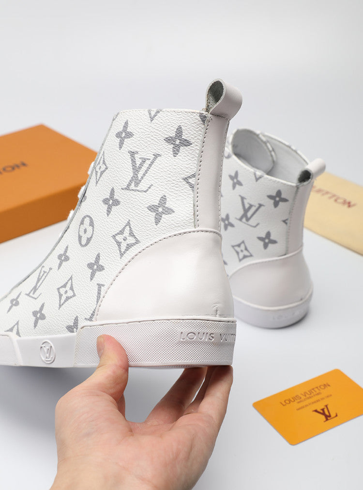 MO - LUV High Monogram White Boot Sneaker