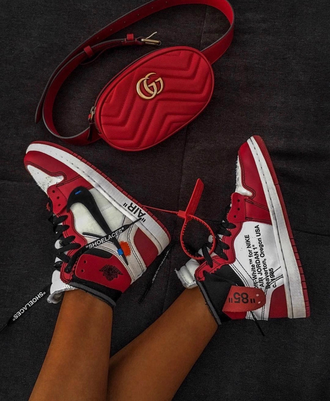 MO - AJ1 White Red