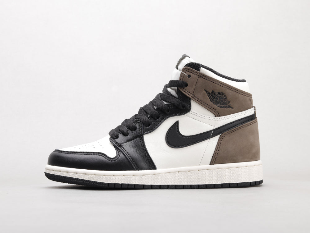 MO - AJ1 Small barb black mocha women's shoes