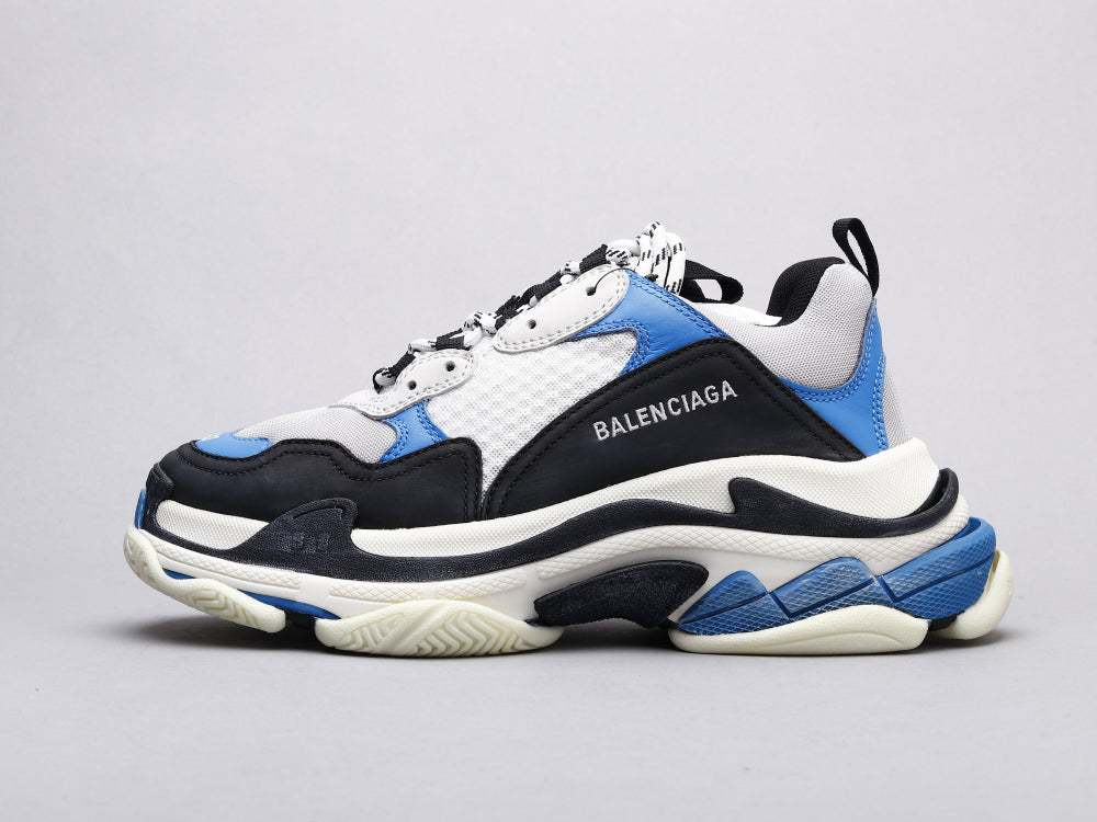 MO - Bla Triple S Black And White Blue Sneaker