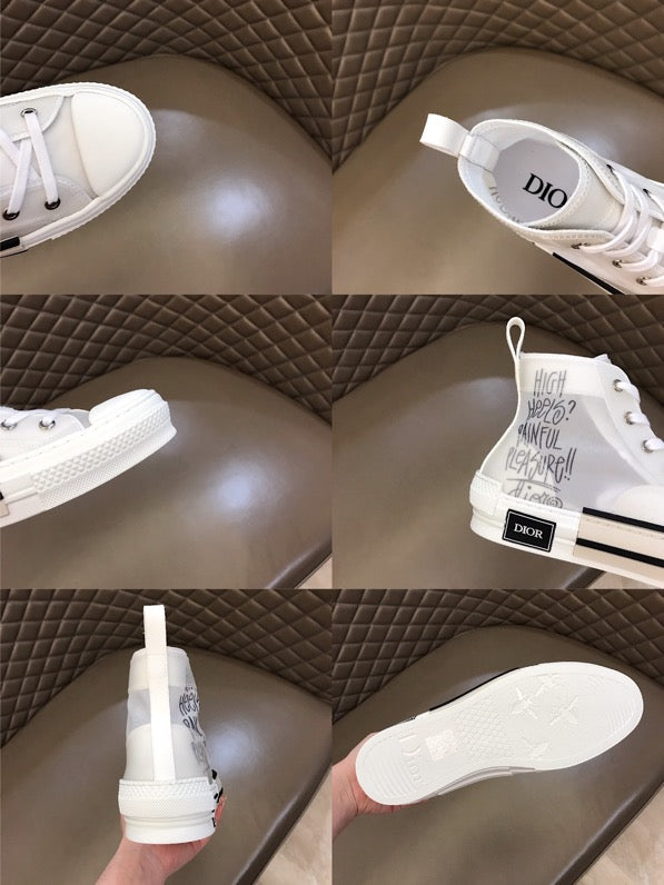 MO - DIR B23 White Canvas HIGH-TOP SNEAKER