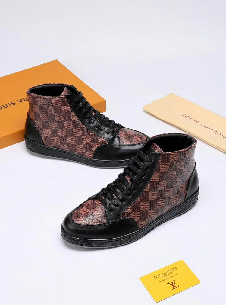 MO - LUV HIgh Top Brown Sneaker