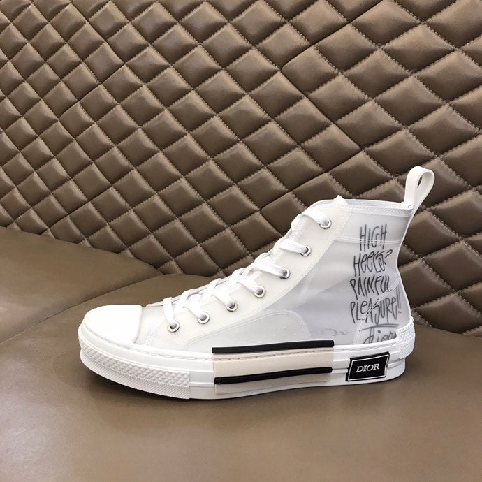 MO - DIR B23 White Canvas HIGH-TOP SNEAKER