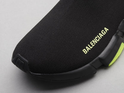 MO - Bla Socks Air Cushion Black Green Sneaker