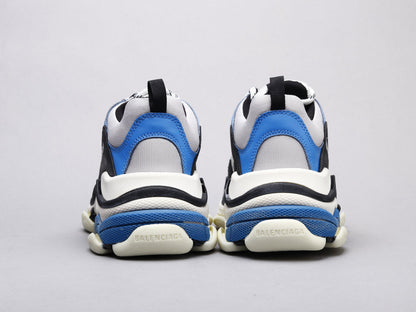 MO - Bla Triple S Black And White Blue Sneaker