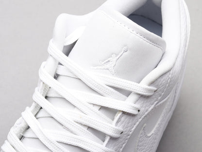 MO - AJ1 Pure white lychee pattern