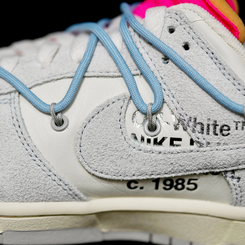 MO - OW x Dunk (NO.38) light blue shoelace pink buckle